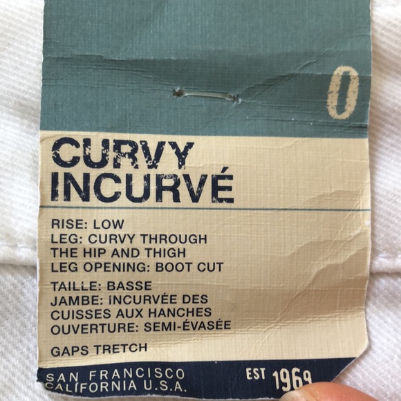 GAP WHITE WIDE LEG JEANS - Picture 4 of 4